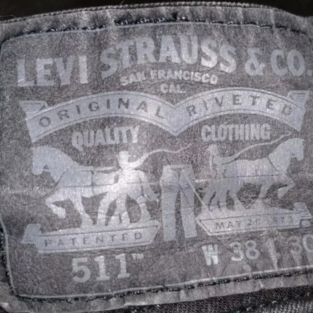 Levi's 511 Jeans 38 Waist Black